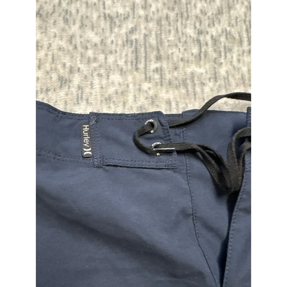 Hurley Mens Navy Blue 21‎ Inch Outseam Board Shorts Size 40 Swim Trunks